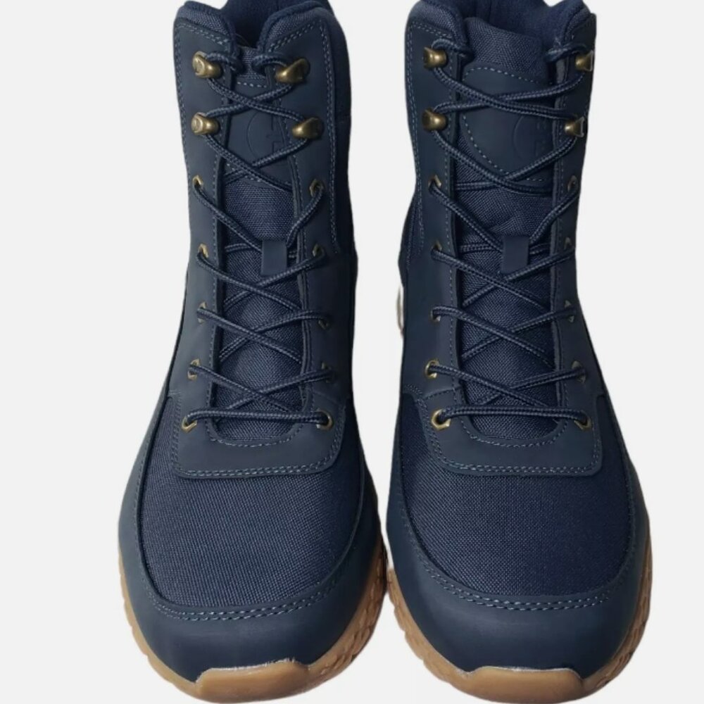 Reserved Footwear Mens Meson Lace Up Ankle Work Boots Sneaker Navy Blue Size 7.5